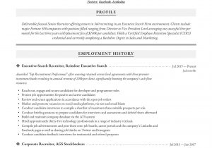 Sample Resume for Hr Recruiter Position Recruiter Resume & Writing Guide   12 Pdf Examples 2020