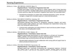 Sample Resume for Icu Registered Nurse Resume ~ Nursing Resume format Download Example Throughout Icu …
