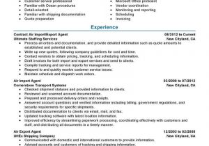 Sample Resume for Import Export Executive Import Export Cover Letter Examples October 2021