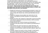 Sample Resume for Import Export Executive Typical Job Description Import Export Manager
