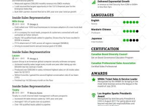 Sample Resume for Inside Sales Position Inside Sales Resume Samples and Writing Guide for 2021 Enhancv.com