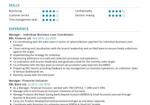 Sample Resume for Insurance Branch Manager Loan Manager Resume Sample 2021 Writing Tips – Resumekraft