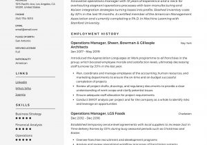 Sample Resume for It Manager Position It Operations Manager Resume Sample Pdf September 2021