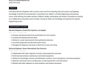 Sample Resume for Junior Electrical Engineer Electrical Engineering Resume Example & Writing Guide Â· Resume.io
