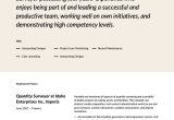 Sample Resume for Junior Quantity Surveyor Quantity Surveyor Resume & Writing Guide  20 Templates Pdf & Word
