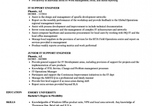 Sample Resume for L1 Support Engineer L1 Support Engineer Resume Briefkopf Beispiele