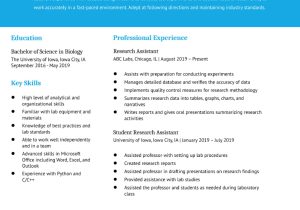 Sample Resume for Lab Research assitant Research assistant Resume Examples In 2022 – Resumebuilder.com