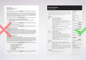Sample Resume for Land Development Drafting Work Construction Manager Resume Sample [lancarrezekiqobjective & Skills]