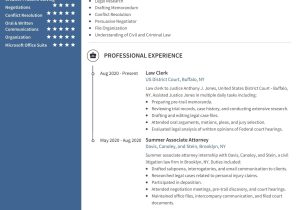Sample Resume for Law Clerk Personal Injury associate attorney Resume Example, Templates & Writing Tips 2021 …