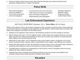 Sample Resume for Law Enforcement Jobs Police Officer Resume Sample Monster.com