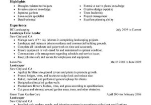 Sample Resume for Lawn Care Specialist Best Landscaping Resume Example Livecareer Resume Examples …