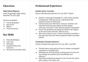 Sample Resume for Lawn Care Specialist Landscape Worker Resume Examples In 2022 – Resumebuilder.com