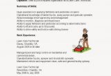 Sample Resume for Lawn Care Worker Resume Samples Lawn Care Technician Resume Sample