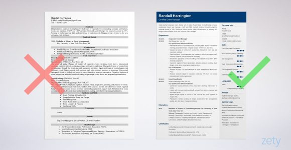 Sample Resume for Leading An event event Manager Resume Sample (template & Guide)
