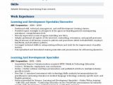 Sample Resume for Learning and Development Specialist Learning and Development Specialist Resume Samples