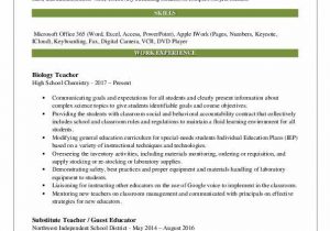 Sample Resume for Lecturer In Biology Biology Teacher Resume Samples Sample Resume for Lecturer In Biology Biology Teacher Resume Samples
