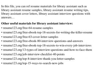 Sample Resume for Library assistant with No Experience top 8 Library assistant Resume Samples