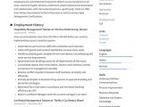 Sample Resume for Management Trainee Position Management Trainee Resume Template In 2020