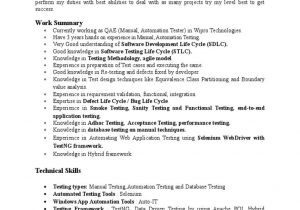 Sample Resume for Manual Testing Fresher Manual Testing Automation Testing 3 Years Experience Resume Pdf …