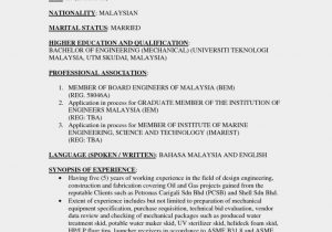 Sample Resume for Marine Engineering Cadet Marine Engineer Cv Template July 2021