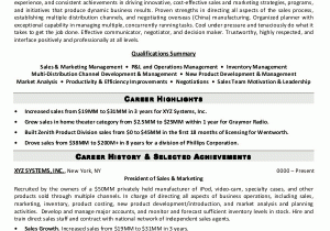 Sample Resume for Marketing Executive Position Resume Sample 5 Senior Sales & Marketing Executive
