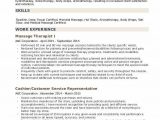 Sample Resume for Massage therapist with No Experience Massage therapist Resume Samples