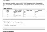 Sample Resume for Mba Freshers Pdf Free Download Mba Fresher Resume format