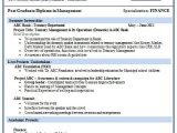 Sample Resume for Mba Freshers Pdf Resume format for Mba Finance Fresher 1