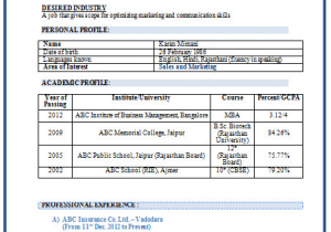 Sample Resume for Mba Marketing Experience Over Cv and Resume Samples with Free Download Mba