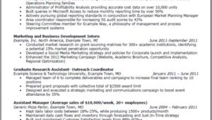 Sample Resume for Mba Marketing Experience Sample Resume for Mba Marketing Experience