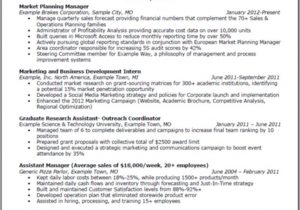 Sample Resume for Mba Marketing Experience Sample Resume for Mba Marketing Experience