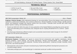 Sample Resume for Mechanical Engineer Fresher Pdf Mechanical Engineering Cv format Mechanical Engineering