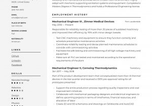Sample Resume for Mechanical Engineer Professional Mechanical Engineer Resume & Writing Guide