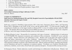 Sample Resume for Med Surg Nurse Med Surg Registered Nurse Resume October 2021
