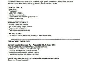 Sample Resume for Medical assistant Externship 5 Medical assistant Resume Templates Doc Pdf