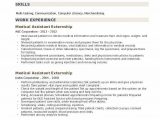Sample Resume for Medical assistant Externship Medical assistant Externship Resume Samples