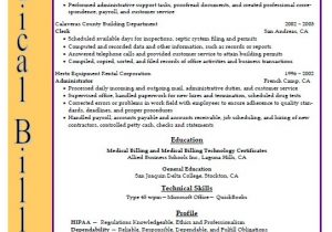Sample Resume for Medical Billing and Coding Student Medical Billing and Coding Resume Sample