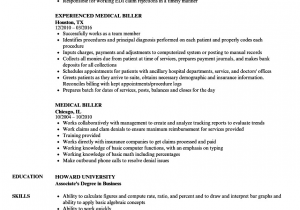 Sample Resume for Medical Billing and Coding Student Medical Billing Resumes Examples Free Resume Templates