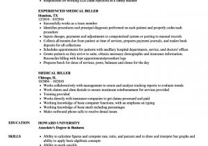 Sample Resume for Medical Coding and Billing 11 Medical Billing Resume Example Collection