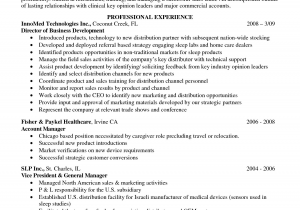 Sample Resume for Medical Representative Applicant Medical Sales Resume Summary United Medical A Lincare