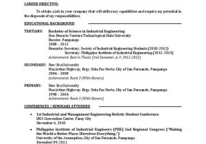 Sample Resume for Medical Technologist Fresh Graduate Philippines Fresh Graduate Resume Science and Technology