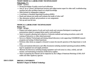 Sample Resume for Medical Technologist Fresh Graduate Resume for Medical Technologist