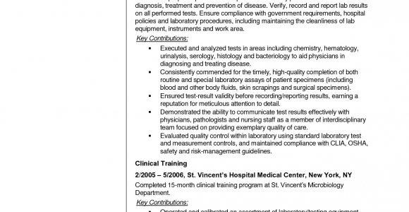 Sample Resume for Medical Technologist In the Philippines Sample Resume Medical Technologist Philippines 2