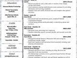 Sample Resume for Medical Transcriptionist with Experience Pin On Own My Own Business