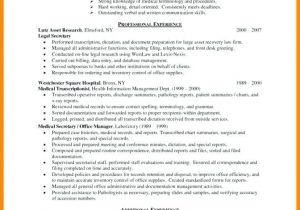 Sample Resume for Medical Transcriptionist without Experience Medical Transcription Resume Samples 2019 Resume Templates