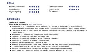 Sample Resume for Modem System Test Engineer Sr Electrical Engineer Resume Example 2022 Writing Tips …