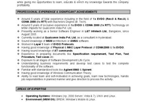 Sample Resume for Modem System Test Engineer Wireless Protocol Testing Resume Pdf Computer Network …