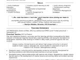Sample Resume for Montessori Lead Teacher Preschool Teacher Resume Sample Monster.com