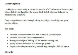 Sample Resume for Montessori Teacher Fresher Resume A Fresher Montessori Teacher