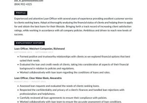 Sample Resume for Mortgage Customer Service Representative Loan Officer Resume Example & Writing Guide Â· Resume.io